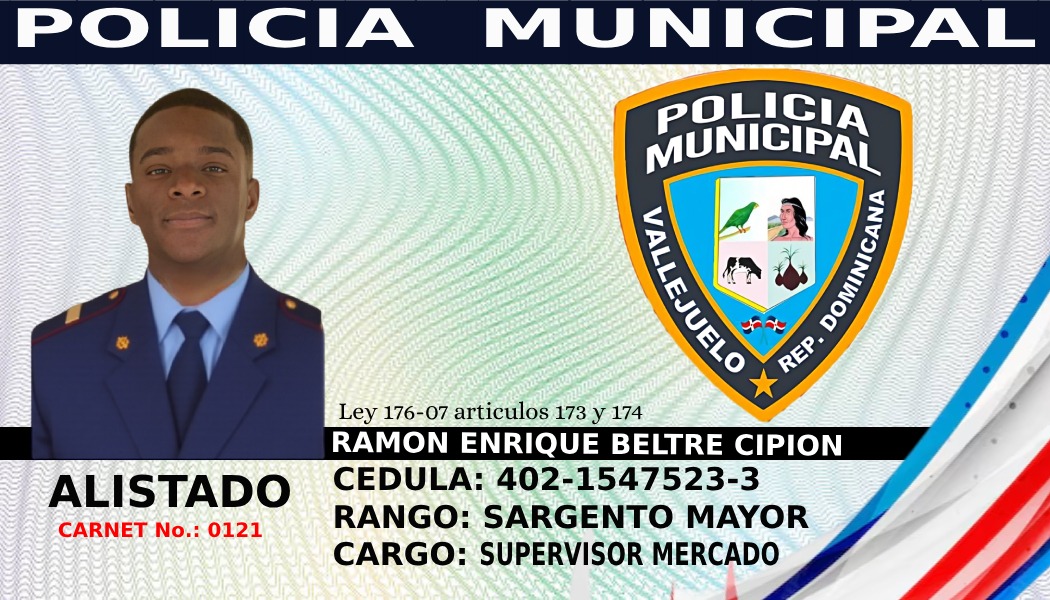 Ramón Enrique Beltré Cipión — Sargento Mayor